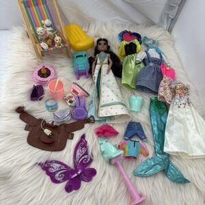 Disney Princess Jasmine"Dreams Come True" 11" Doll With Barbie Accessories Shoes